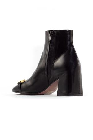 Black leather ankle boot MARA BINI | T243NERO